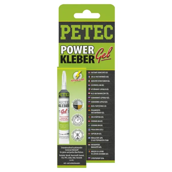 Petec Power Kleber Gel 20 g Tube